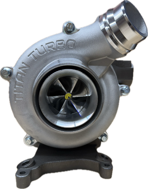 Titan Turbo turbocharger on a white background